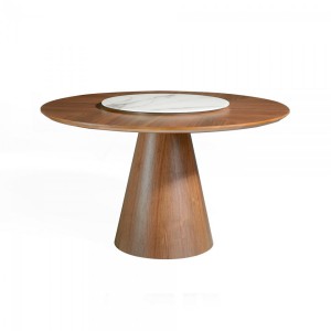 ROTUNDO design kerek étkezőasztal - dió Angel Cerdá