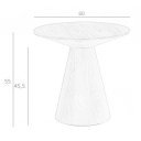 ROTUNDO design lerakóasztal - dió