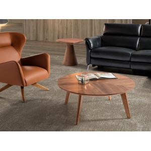 ROTUNDO design lerakóasztal - dió