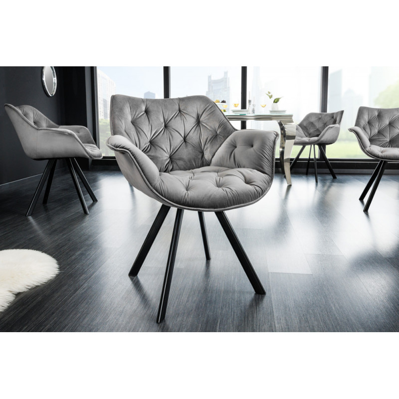 MATCH - III design szék - szürke