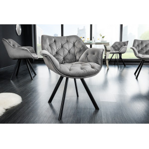 MATCH - III design szék - szürke INVICTA