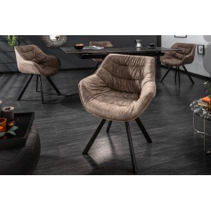 MATCH design szék - taupe INVICTA