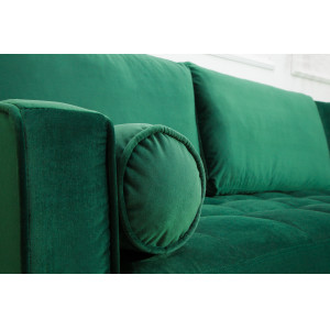 COZY VELVET design bársony kanapé - zöld