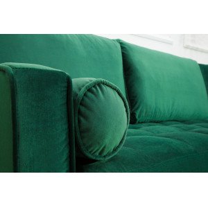 COZY VELVET design bársony kanapé - zöld