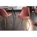 SCANDINAVIA design bársony szék - mályva