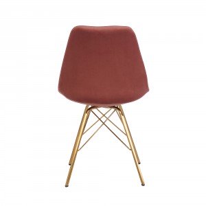 SCANDINAVIA design bársony szék - mályva