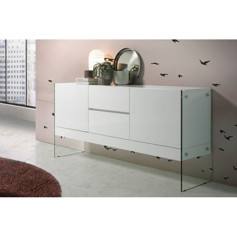 EMONA design komód - 180cm - fehér