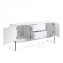 EMONA design komód - 180cm - fehér