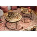 ORIENTAL keleties lerakóasztal szett - arany