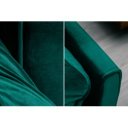 SKAGEN -II modern bársony kanapé - 215cm - zöld