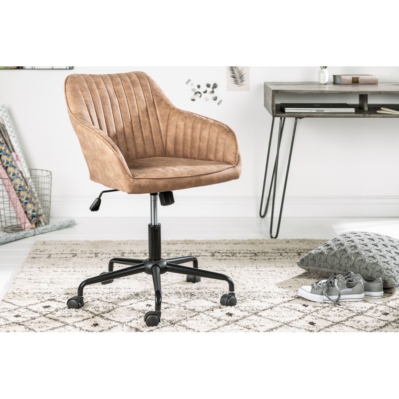 STICH design forgószék - antik barna