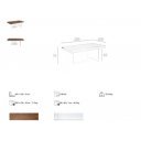 AERIAL design dió étkezőasztal - 200cm