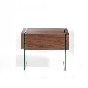 HERMINA design éjjeliszekrény - dió