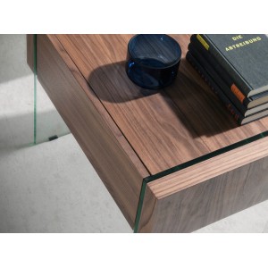 HERMINA design éjjeliszekrény - dió
