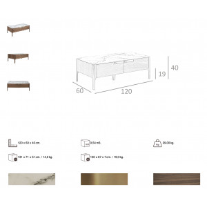 ESPERANZA design dió dohányzóasztal