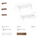 HERMINA design dió dohányzóasztal