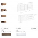 HERMINA design dió komód - 188cm
