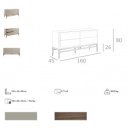 PANDORA design komód - 160cm