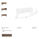 LUDOVICA design komód - dió