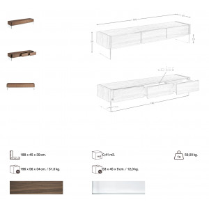 HERMINA design dió TV-szekrény