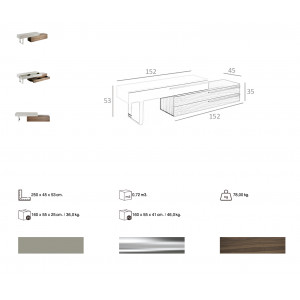 VICENTE dió design TV-szekrény