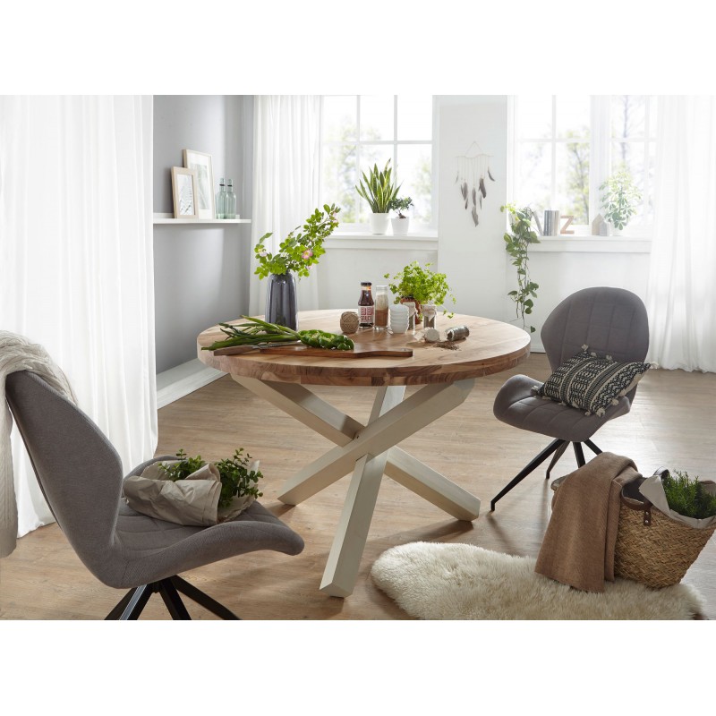 CROSS tömör akácfa étkezőasztal