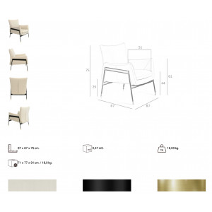 PASCAL luxus bőr fotel