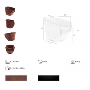 MOUSSE design fotel - korall