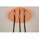 PERLOTTA modern függőlámpa - rosegold