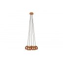 PERLOTTA modern függőlámpa - rosegold