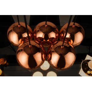 PERLOTTA modern függőlámpa - rosegold