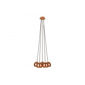 PERLOTTA modern függőlámpa - rosegold