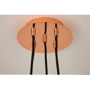 PERLOTTA modern függőlámpa - rosegold