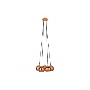 PERLOTTA modern függőlámpa - rosegold