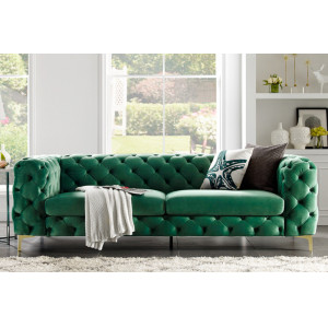 MAGNOLIA design kanapé - zöld bársony