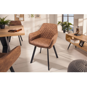 PALERMO modern szék - barna INVICTA