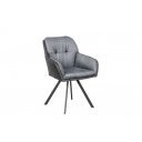 LOUNGER design szék - szürke/antracit