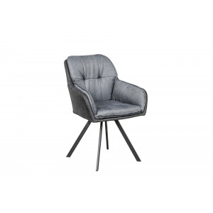 LOUNGER design szék - szürke/antracit