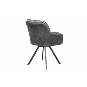LOUNGER design szék - szürke/antracit