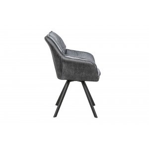 LOUNGER design szék - szürke/antracit