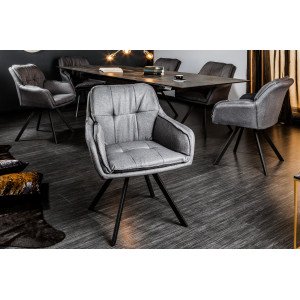 LOUNGER design szék - szürke INVICTA