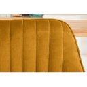 STICH bársony design szék - okker