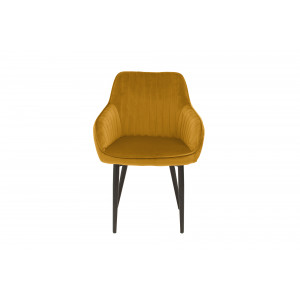 STICH bársony design szék - okker