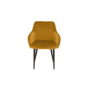 STICH bársony design szék - okker