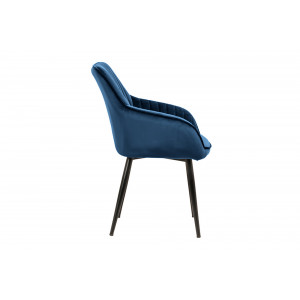 STICH bársony design szék - kék