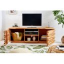 BANDED tömör akácfa TV- szekrény - 150cm