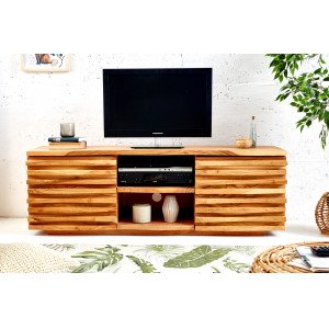 BANDED tömör akácfa TV- szekrény - 150cm INVICTA