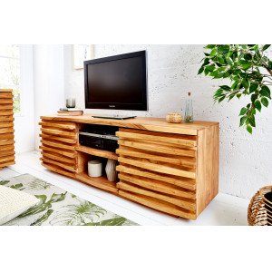 BANDED tömör akácfa TV- szekrény - 150cm