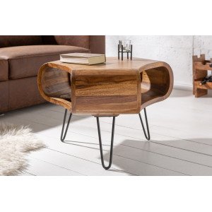 CAMBER tömör rózsafa dohányzóasztal - 70cm