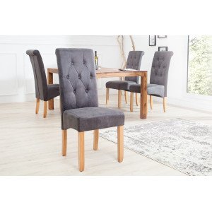 VALENTINO -II modern szék - szürke INVICTA